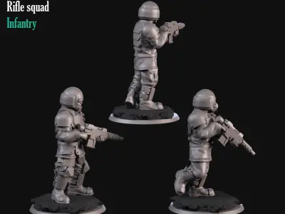 Sci fi Rifle 3D print model