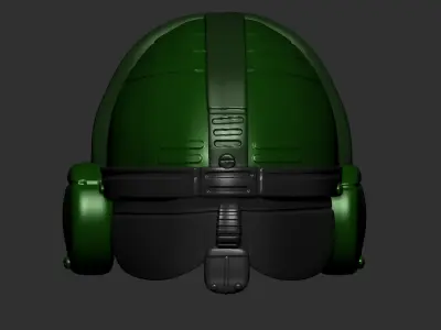 High quality scifi helmet high poly sculpt ver 4 3d printable 3D model