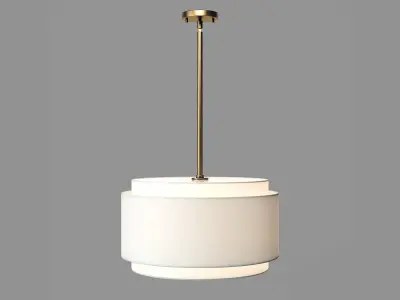 Amia 4 - Light Drum Chandelier 3D model