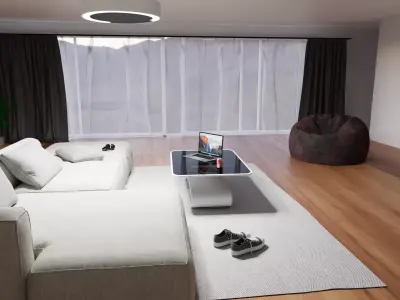 Livingroom interior design forniture  3D print model