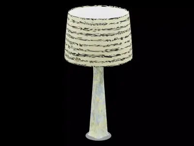 Bed Side Table Lamp Low-poly 3D model purchase