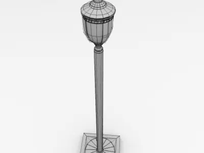Light Post v2 3D model