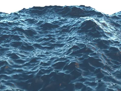 Sailboat Galleon Is Swimming In The Ocean 3D model