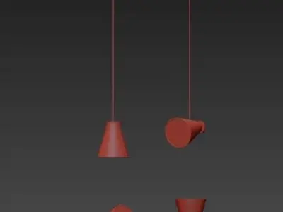 Menu Bollard Lamp 3D model