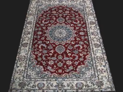 Persian Carpet Design Three Low-poly 3D model