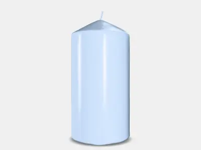 DAGLIGEN block candle fragrance neutral Low-poly 3D model