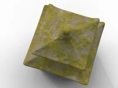 Japanese Toro Lantern 3D model