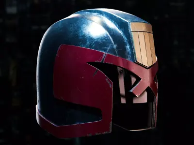 Judge Dredd Helmet 3D model