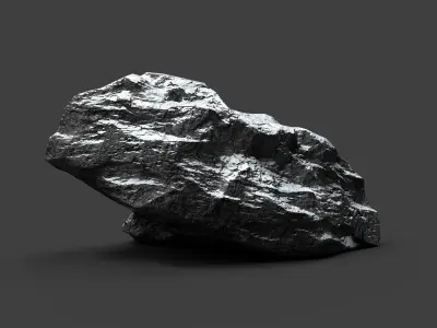 Snowy Rock 4-1 Low-poly 3D model