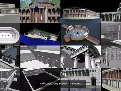 old constantine scenes 3D Model Pack