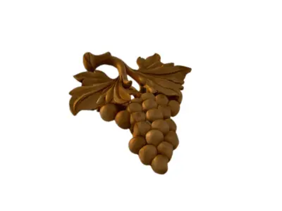  3D Grape Cluster CNC Ornament 3D model