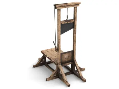 Guillotine for Execution 3D model