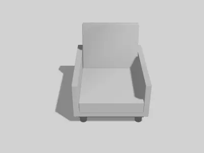 Pack of Interior Sofas  Armchair - 10 Assets Low Poly 3d models Low-poly 3D model