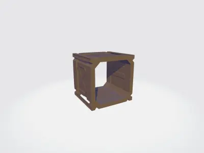 Sci-fi shipping Industrial Container for wargaming 28mm 3D print model