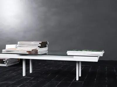 Table - Living Room Furniture 01 Low-poly 3D model