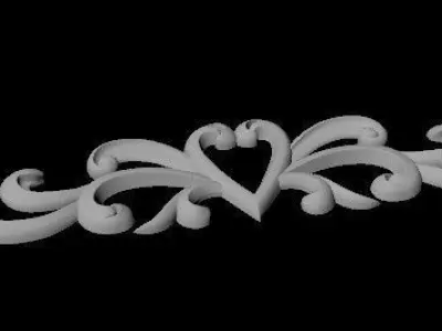 dekor scroll 3D model