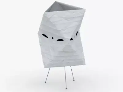 1415 - Paper Lamp Low-poly 3D model