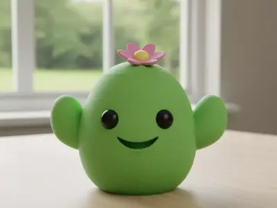 Puff Cactus 3D print model