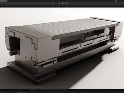 Modern Outdoor Bench 3D model