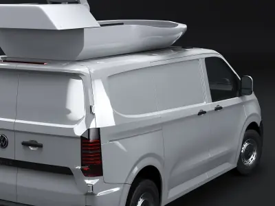  TV Satellite News Van with Roof Dish VW Transporter T7 