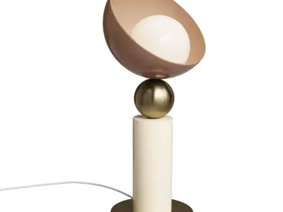 Modern Geometric Table Lamp  Low-poly 3D model
