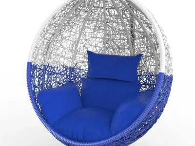 Swing seat Low-poly 3D model