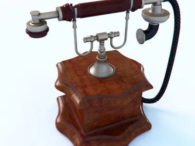 Telefone vintage telephone 3D model