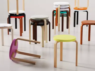 Stool 60 3D model