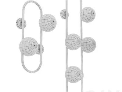 HOOP WALL LAMP 3D model