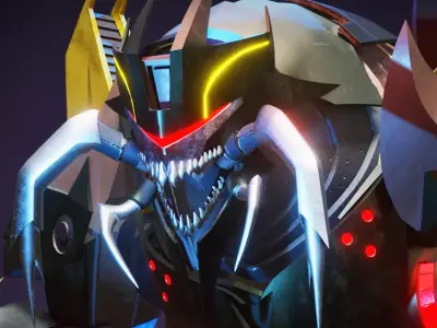 Insecticon Transformers Prime Character Rig Low-poly 3D model