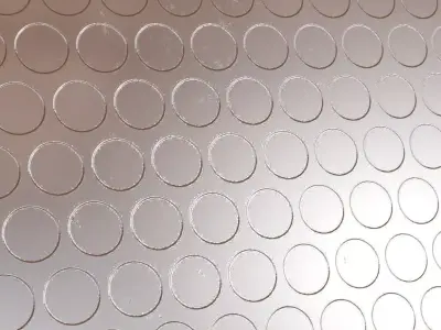 Simple Var Silver Corrugated Metal Grill PBR Seamless Texture