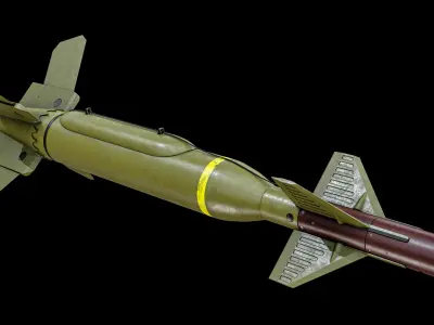  Rigged GBU-24 Paveway 3 Green Laser Guided Bomb PBR 