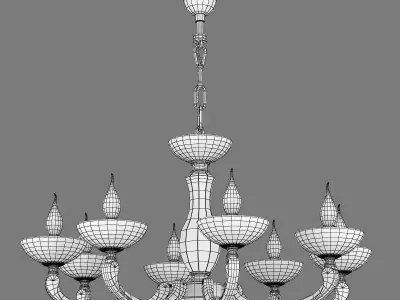 697082 Barcato Osgona Chandelier 3D model