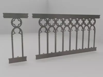 Gothic Fence - Enclave Free 3D model