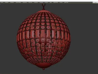 Casbah Crystal Brass Low-poly 3D model