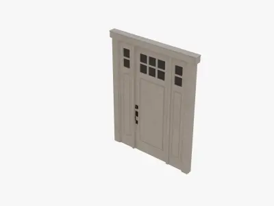 Door 04 Low-poly 3D model purchase