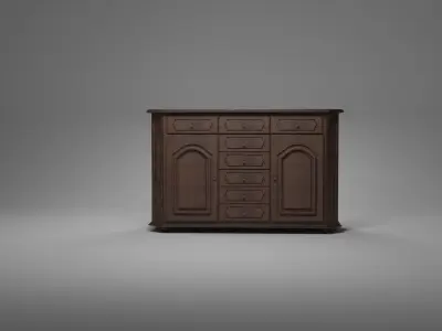 Antique Commode - Vintage 2k Textures 3D model