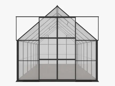 Greenhouse 3 Low-poly 3D model