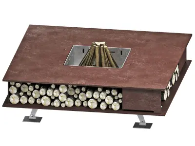 Fire pit toast 3D model