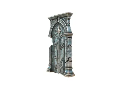 Ancient Star Portal Low-poly 3D model