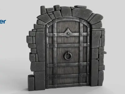 Old Wood Door Collection 3D Model Pack