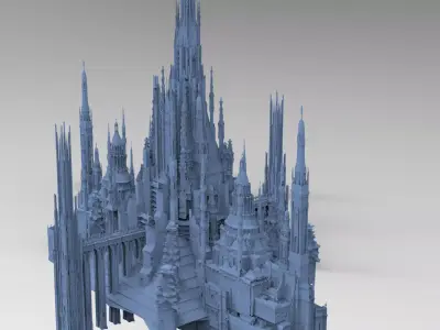 Advanced Civilization Tower Design 3D 3D model