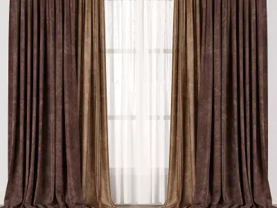 Curtains 03 3D model