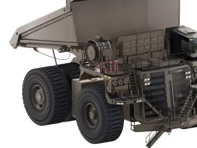 Large Mining dump truck 3D model