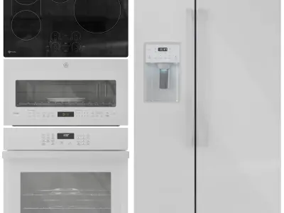 GE Appliance Collection Set 01 3D model
