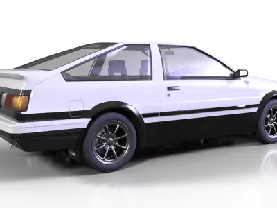 Toyota AE86 Trueno Drifting Legen 3D print model