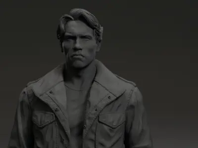 Arnold Schwarzenegger - T-800 - Terminator 1984 3D print model