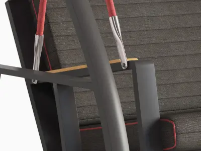 NOFI OUTDOOR SWING CHAIR Black 3D model