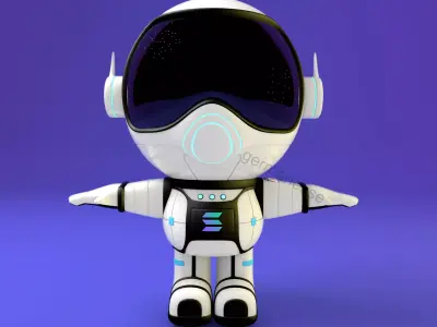 NFT Astronaut Character 3D model