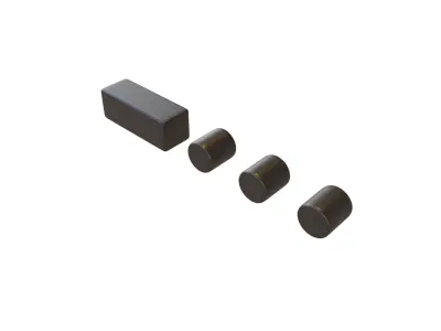 Morse Code B v1 001 Low-poly 3D model
